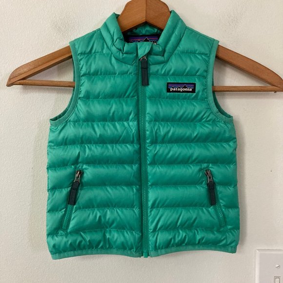 Patagonia Baby Down Sweater Vest in Plains Green